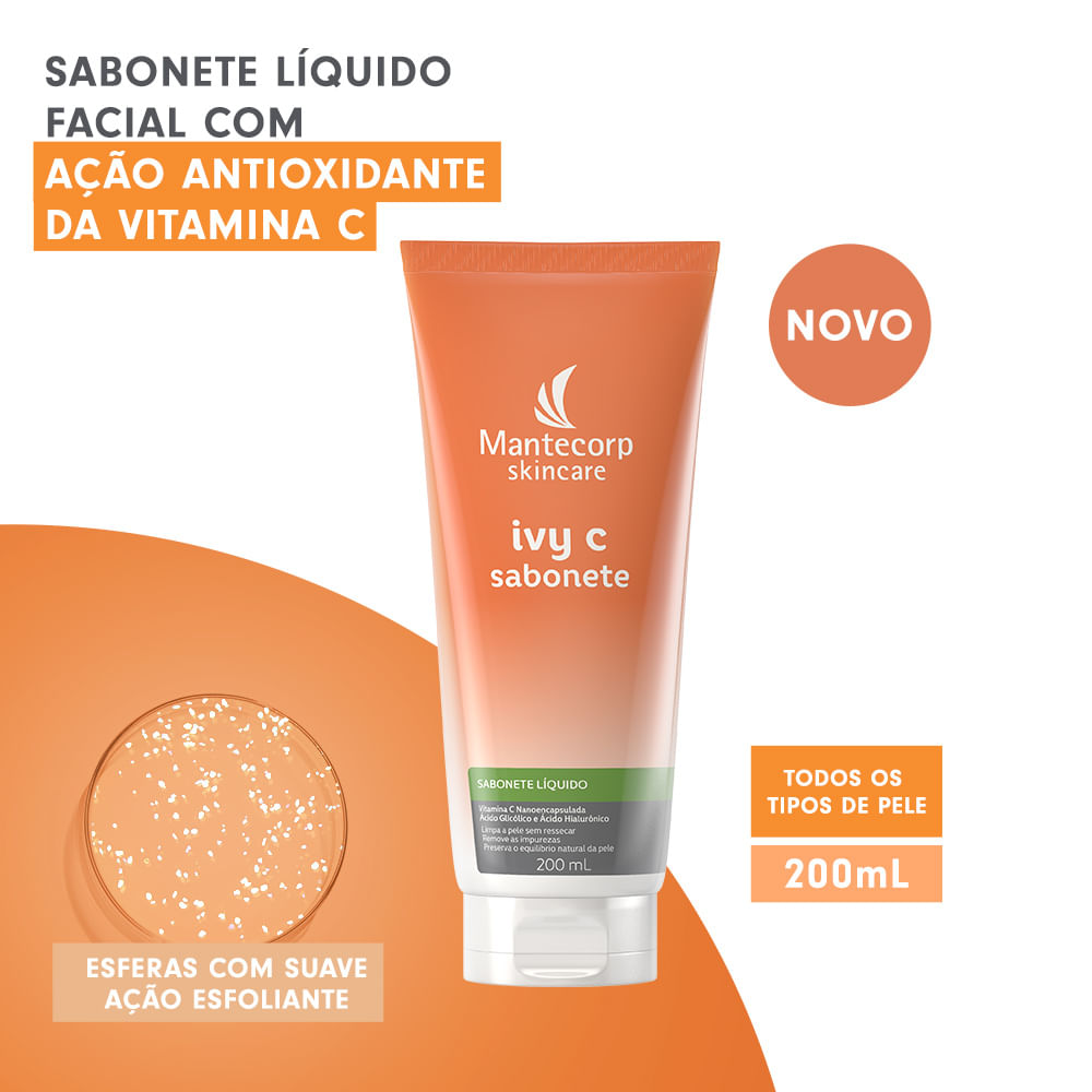 Sabonete Líquido Facial Ivy C Com 200ml - ihypera2022